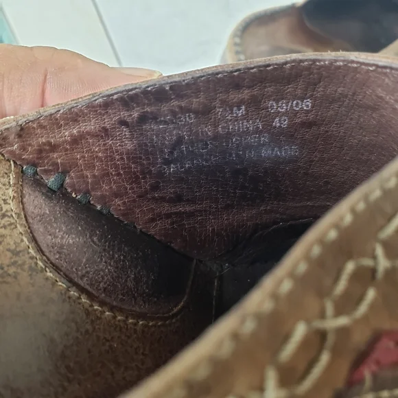 Clarks brown leather Artisan slip on mule clog loafers SZ 7.5 - Picture 7 of 8